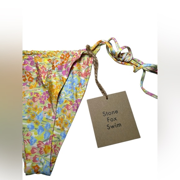 Stone Fox Swim River Bikini Bottoms Flower Fields Floral Print Size Large NWT - Picture 5 of 6